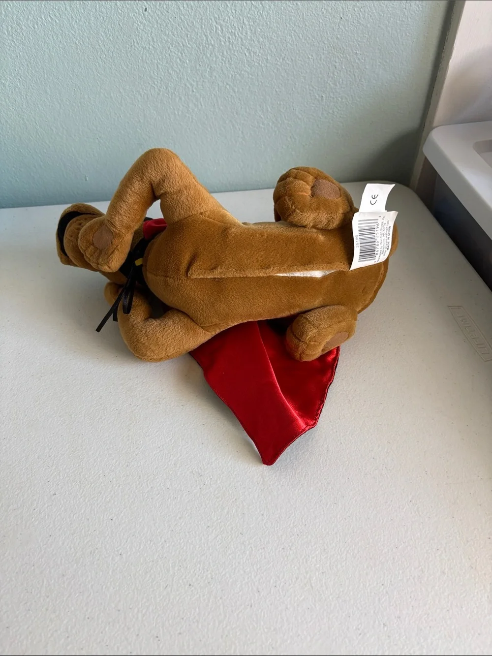 Talking Scoobie Doo Plush Dog with Black Cape and Mask